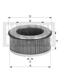 CU 33 128 FILTR POWIETRZA MANN FILTER