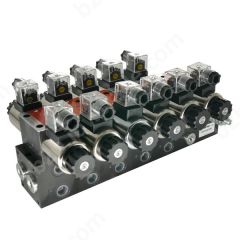 ALBL-6-S-6-C(160bar)/02-E/5x01-C-12VDC КОЛЛЕКТОРНЫЙ КЛАПАН (CETOP 3) + РАЗЪЕМЫ (M18x1,5 M14x1,5)