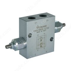 VBDC-380-3 DOUBLE CROSS LINE DIRECT ACTING RELIEF VALVE