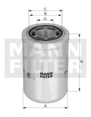 WH 1257/1 FILTR HYDRAULICZNY MANN FILTER