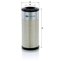 C 12 009 AIR FILTER MANN FILTER