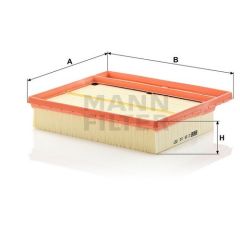 C 25 110-2 FILTR POWIETRZA MANN FILTER