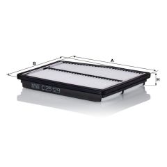 C 25 129 FILTR POWIETRZA MANN FILTER