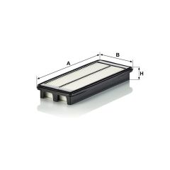 C 34 140 AIR FILTER MANN FILTER