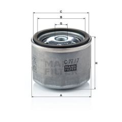 C 77/7 AIR FILTER MANN FILTER