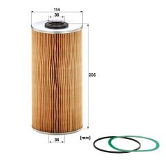 H 12 105X OIL FILTER MANN FILTER