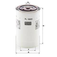 PL 150/31 x ТОПЛИВНЫЙ ФИЛЬТР MANN FILTER