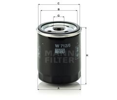 W 712/6 FILTR OLEJU MANN FILTER