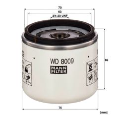 WD 8009 FILTR HYDRAULICZNY MANN FILTER