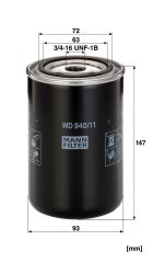 WD 940/11 OIL FILTER MANN FILTER