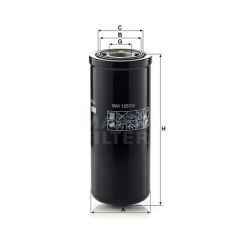 WH 1257/3 FILTR HYDRAULICZNY MANN FILTER