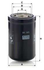 WH 945 FILTR HYDRAULICZNY MANN FILTER