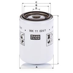 WK 11 024/1 FILTR PALIWA MANN FILTER