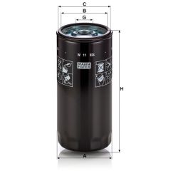 W 11 024 FILTR OLEJU MANN FILTER