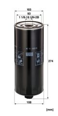 W 11 102/15 OIL FILTER MANN FILTER