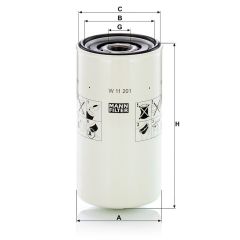 W 11 201 FILTR OLEJU MANN FILTER