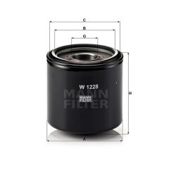 W 1228 FILTR OLEJU MANN FILTER