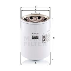 W 13 011 x OIL FILTER MANN FILTER