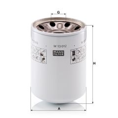 W 13 012 OIL FILTER MANN FILTER
