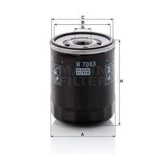 W 7063 OIL FILTER MANN FILTER