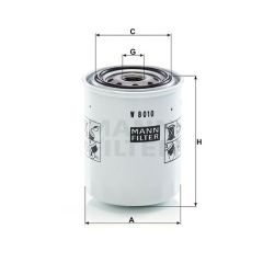 W 8010 HYDRAULIC FILTER MANN FILTER