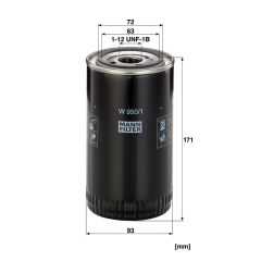 W 950/1 OIL FILTER MANN FILTER
