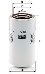W 951 OIL FILTER MANN FILTER
